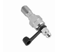 Bamjour Vis de Purge de Banjo, Universelles avec Rondelles Écrou de Banjo Vis de Purge d'étrier de Frein de Moto pour Voiture (SILVER)