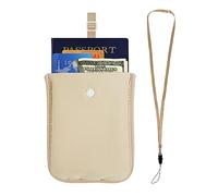 Bamneat Portefeuille de Voyage avec Blocage RFID, Pochette cachée pour Argent avec Sangle élastique réglable, Poche secrète Parfaite pour protéger Votre Passeport, Cartes de crédit, Objets de Valeur,