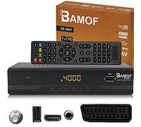 Bamof BE-2607 Récepteur Satellite numérique (HDTV, DVB-S/S2, HDMI, péritel, 2 x USB 2.0, Full HD 1080p) [Préprogrammé pour Astra Hotbird Türksat] [Classe énergétique A+++]