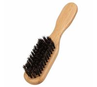 Bamoo Brosse à barbe pour homme avec manche en poils de sanglier | Brosse de coiffage et de toilettage pour barbe, peigne à cheveux tête d'huile, outil de nettoyage démêlant