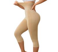 BampooPanPa Legging de Compression Taille Haute pour Femme, sans Couture, Gainant Le Ventre, Nude, Medium