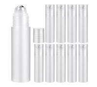BAMTTOO 10pcs 5ml Roller Bottle Empty Oil Roller Ball Plastic Tattoo Ink Bottles Liquid Bottle Dispenser Mini Perfume Bottles Essential Oil Bottles
