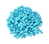 BAMTTOO 200pcs Disposable Tattoo Pigment Ink Cups Skull Tattoo Ink Cups For Tattoo Permanent Makeup Container Cap Tattoo Accessory Tattoo Kits (Blue)