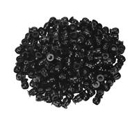 BAMTTOO 200pcs Disposable Tattoo Pigment Ink Cups Skull Tattoo Ink Cups For Tattoo Permanent Makeup Container Cap Tattoo Accessory Tattoo Kits (Black)