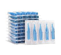 BAMTTOO 50pcs Disposable Tattoo Needle Tips Set Blue 3DT 5DT 7DT 9DT 11DT Plastic Tattoo Nozzle Tips for Tattooing Supplies (9FT)
