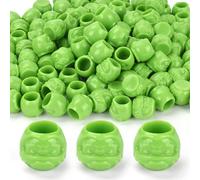 BAMTTOO Tattoo Ink Caps Pigment Cups Permanent Makeup Tools 200pcs Tattoo Ink Holder Plastic Ink Caps for Tattooing Tattoo Supplies (Green)