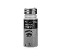 BAMTTOO White Brow Mapping String 30m Pre-Inked Mapping String for Permanent Makeup Brow Mapping Positioning Thread Marker and Microblading Supplies