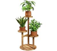 Bamworld Étagère Plante à 3 Niveaux, Porte Plante Intérieur Extérieur, Support Plante, Meuble Plante pour Fleurs, Terrasse, Jardin, Balcon, Salon.