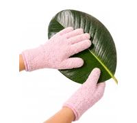 Bamworld Gants en Microfibre pour Soin des Plantes, Gants de Jardinage Réutilisables pour Nettoyage Feuilles, Accessoire Plante Intérieur Rose