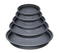 Bamworld Lot de 5 Soucoupes 10/8/7/6/5 Pouces, Soucoupes Rondes pour Pots de Fleurs, Plateau de Protection pour Plantes d'Intérieur, d'Extérieur et Jardin