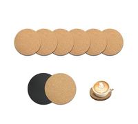 Bamworld Lot de 6 soucoupes en liège absorbantes pour Pots de Fleurs d'intérieur, Pots de Fleurs et Plantes d'intérieur - Protection de Surface pour Table et Sol - 10,2 cm