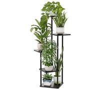Bamworld Support plantes interieur 5 Niveaux En Métal étagère plante etagere