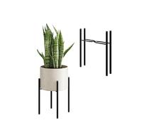 Bamworld Support pour plante unique Support métallique d'intérieur pour plante Grand support pour fleurs Table d'extérieur pour petite plante Rehausseur pour plante Pots de 9 pouces