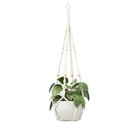 Bamworld Suspension pour Plantes en Macramé, Pot Suspendu Décoration Boho à Main en Corde de Coton, pour Intérieur, Extérieur et Support Jardiniere Balcon
