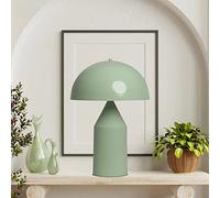 bamyum amyum Lampe de Chevet à Champignon en Métal, Lampe de Bureau avec Câble, Abat-Jour de 30 cm pour Chambre d'Enfant et Adulte, Lustre Salon Rétro Mushroom Menthe Verte