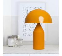 bamyum amyum Lampe de Chevet à Champignon en Métal, Lampe de Bureau avec Câble, Abat-Jour de 30 cm pour Chambre d'Enfant et Adulte, Lustre Salon Rétro Mushroom Jaune