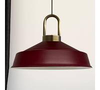 bamyum Asletl Suspension Luminaire Industrielle Rétro en Metal de 41 cm, Lustre de Salon Vintage, Éclairage de Plafond pour Chambre, Cuisine, Plafonnier Suspension, Lampe Suspendue, Bordeaux