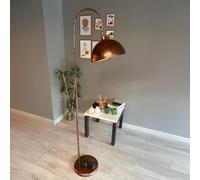bamyum Gorkiede Lampadaire Métal, Lampadaire Salon, Lampadaire Moderne pour Chambre à Coucher, Chambre D'enfant avec Douille E27 30 cm, Abat-Jour Réglable, Lampadaire Ton Cuivre