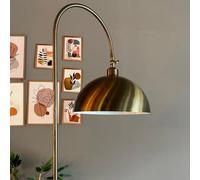 bamyum Gorkiede Lampadaire Métal, Lampadaire Salon, Lampadaire Moderne pour Chambre à Coucher, Chambre D'enfant avec Douille E27 30 cm, Abat-Jour Réglable, Lampadaire Ton Cuivre