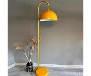bamyum Gorkiede Lampadaire Métal, Lampadaire Salon, Lampadaire Moderne pour Chambre à Coucher, Chambre D'enfant avec Douille E27 40 cm, Abat-Jour Réglable, Lampadaire Jaune