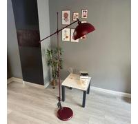 bamyum Gorkiede Lampadaire Métal, Lampadaire Salon Moderne pour Chambre à Coucher, Chambre D'enfant avec Douille E27 30 cm, Abat-Jour Réglable, Bordeaux