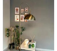 bamyum Gorkiede Lampadaire Métal, Lampadaire Salon Moderne pour Chambre à Coucher, Chambre D'enfant avec Douille E27 30 cm, Abat-Jour Réglable, Tono Cuivre