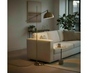 bamyum Gorkiede Lampadaire Métal, Lampadaire Salon Moderne pour Chambre à Coucher, Chambre D'enfant avec Douille E27 30 cm, Abat-Jour Réglable, Tono Cuivre
