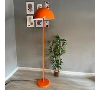 bamyum Gorkiede Lampadaire Métal, Salon, Moderne pour Chambre à Coucher, D'enfant avec Douille E27 40 cm, Abat-Jour Réglable, Orange