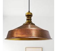Bamyum Knob Luminaires suspendus industriels cuivre 40 cm Lampe salon E26, suspension cuisine vintage