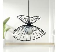 bamyum Lampe Vertigo 100% Métal Métal Noir 50cm, Suspension Vintage Vertigo Lumières Intérieur/Extérieur, Lustre Moderne Salon Chambre Restaurant, Suspension Vertigo Moderne