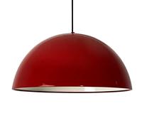 bamyum Lipoe Suspension Luminaire en Metal de 40 cm, Plafonnier Vintage, Lustre Salon, Cuisine, Chambre, Salle à Manger, Couloir, Lampe Ronde E27, Éclairage Intérieur, Rouge