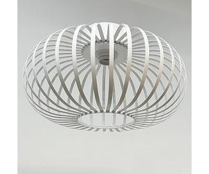 bamyum Vertigo Cage Ceiling Light Ø40 cm Plafonnier métallique Lampe Mid Century Moderne Lustre Vintage Blanc