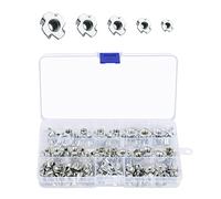 BAMZOK 102pcs Écrou en T 4 Griffes M3 M4 M5 M6 M8 Ecrou à frapper pour Travail du Bois Insert Fileté Métallique pour Jambe de Table Chaise Bricolage