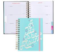 ban.do Agenda journalier et hebdomadaire sur 12 mois, daté de janvier 2026 à décembre 2026, couverture rigide, agenda à spirale avec calendrier mensuel, autocollants, pages d'art et bonus (A Joy to be