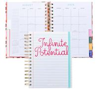 ban.do Agenda journalier et hebdomadaire sur 17 mois, daté d'août 2025 à décembre 2026, couverture rigide, agenda à spirale avec calendrier mensuel, autocollants, pages d'art et bonus (potentiel