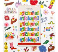 ban.do Livre d'autocollants avec plus de 700 autocollants assortis et 35 feuilles avec pack amusant/coloré esthétique pour scrapbooking, planificateurs ou journaux, numéro 9