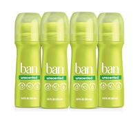 Ban Roll-On Antiperspirant Deodorant, Unscented, 3.5-Ounce Bottles (Pack of 4) by Ban