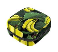 Banana-911 Trousse menstruelle pour filles et femmes, grande capacité avec fermeture éclair pour serviettes hygiéniques