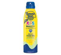 Banana Boat Kids MAX Protect & Play Spray Solaire SPF 100, 6oz - Protection Solaire Enfant, Brume Transparent, Soleil 6oz