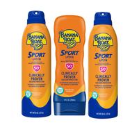 Banana Boat Sport Ultra SPF 50 Lot de 3 écrans solaires | Banana Boat Spray et Lotion Solaires SPF 50 Spray Solaire Résistant à l'Eau Sans Oxyben