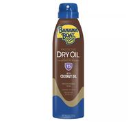 Banana Boat Spray Bronzant Sec 170g - Huile de Coco, Protection UVA/UVB SPF 15 - Résistant à l'Eau 80 min