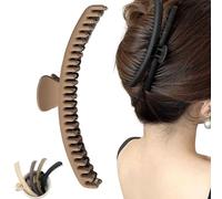 Banana Clip Hair, Pinces à Cheveux pour Femmes, Pince Banane Cheveux Femme, Barettes Cheveux Femme, Grande Pince Banane, Accessoire Cheveux Pince Banane pour Femmes et Filles (Curry clair)