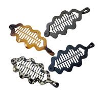 Banana Clip - Pack De 4 Pinces À Cheveux Vintage Antidérapantes | Pinces À Cheveux Banane | Peigne Queue De Cheval Pour Le Travail, Le Sport, Voyages, Les Vacances, Rendez-vous, es Fi