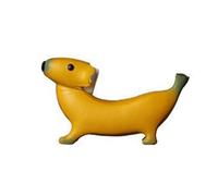 Banana Dog Statue - Sculpture de Jardin en résine Banane | Externe Gnomi Dog | Décoration de Table Originale pour la Jolie Maison, Artisanat, Animaux fantastiques