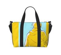 Banana Fish Sac de voyage à bandoulière simple Sac à main Sac de sport et de fitness Sac de voyage, Noir , Taille unique