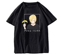 Banana Fish T-Shirt Anime Ash Lynx T-Shirt Été Unisexe Harajuku T-Shirt à Manches Courtes pour Hommes/Femmes/Adolescents