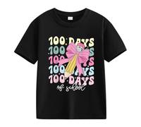 Banana Girl School Celebration pour filles et garçons T-shirts amusants avec chiffres colorés sous les aisselles de nos filles (noir, 12-13 ans)