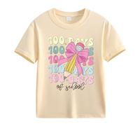 Banana Girl School Celebration pour filles et garçons T-shirts amusants avec chiffres colorés sous les bras Nos filles (beige, 2-3 ans)