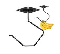 Banana Hanger Hook - Banana Holder for Hanging | Banana Holder Under Cabinet | Adhesive Foldable Keeper Saver Storage for Corner Counter Table Pantry Dining Room Living Room Farmhouse Decorative