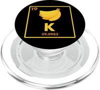 Banana - K - Potassium Joke - Vegetarian - Vegan - Bananas PopSockets PopGrip pour MagSafe